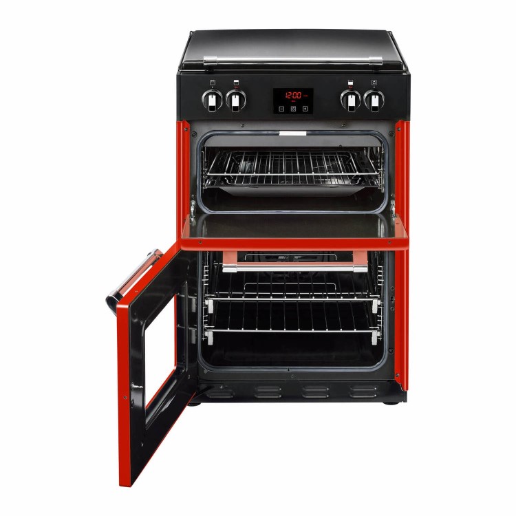 Refurbished Stoves Richmond 600EI 60cm Double Oven Electric Induction Cooker Red