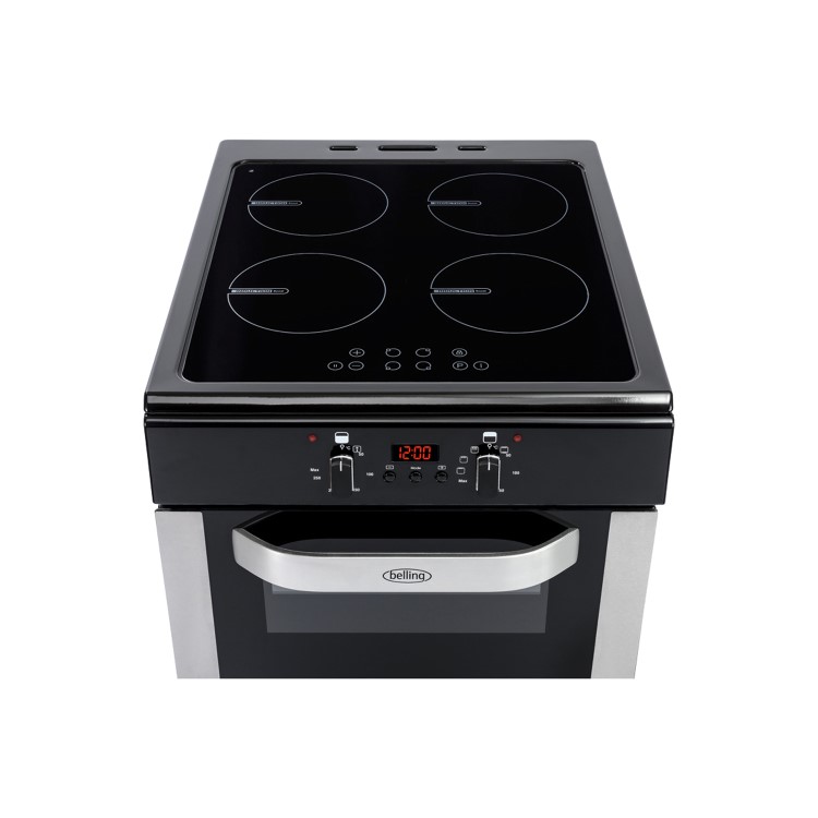 Belling FS50DOTI 50cm Double Oven Electric Cooker With Induction Hob - Stainless Steel