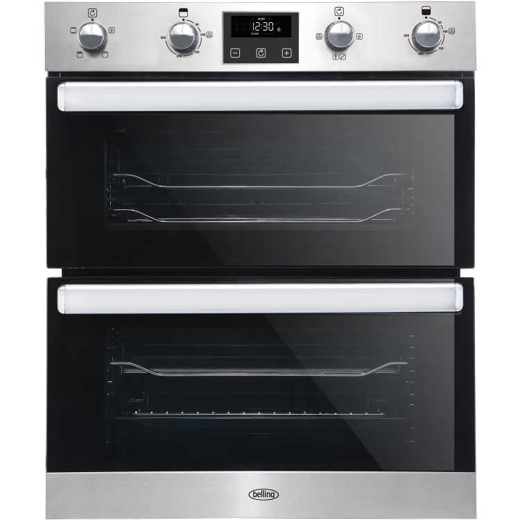 Refurbished Belling BI702FPCT 60cm Double Built Under Electric Smart Oven