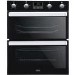 Refurbished Belling BI702FPCT Built-Under Fan Double Oven with Catalytic Liners - Black