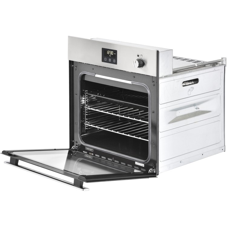 Refurbished Belling BI602G 69L Built-in Single Gas Oven Stainless Steel