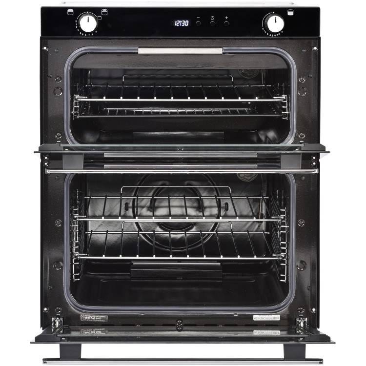 Belling Built Under Gas Double Oven - Black
