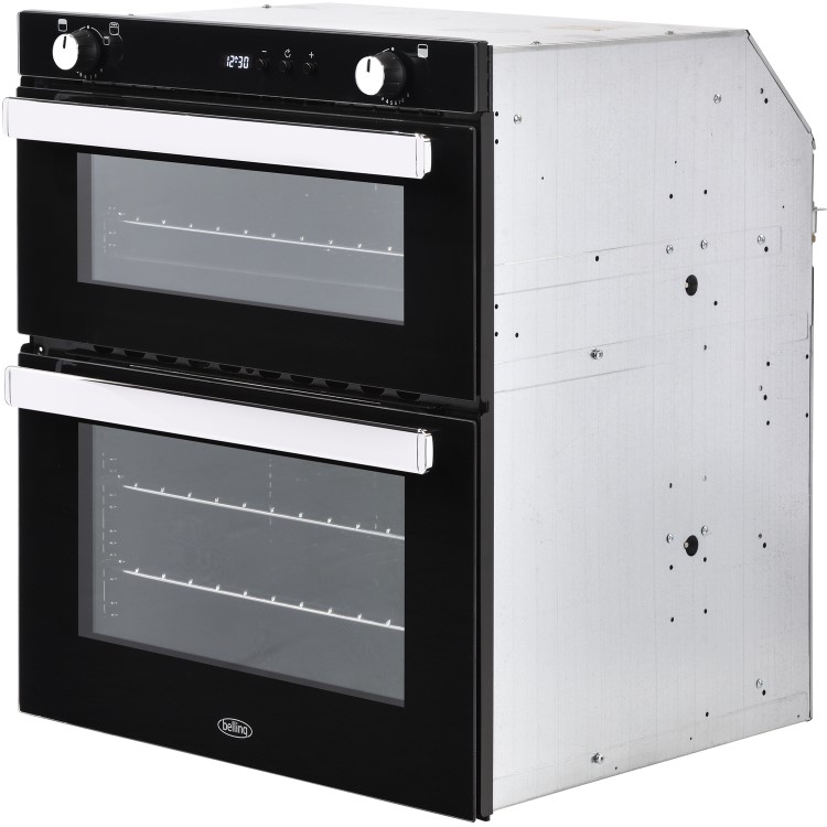 Belling Built Under Gas Double Oven - Black