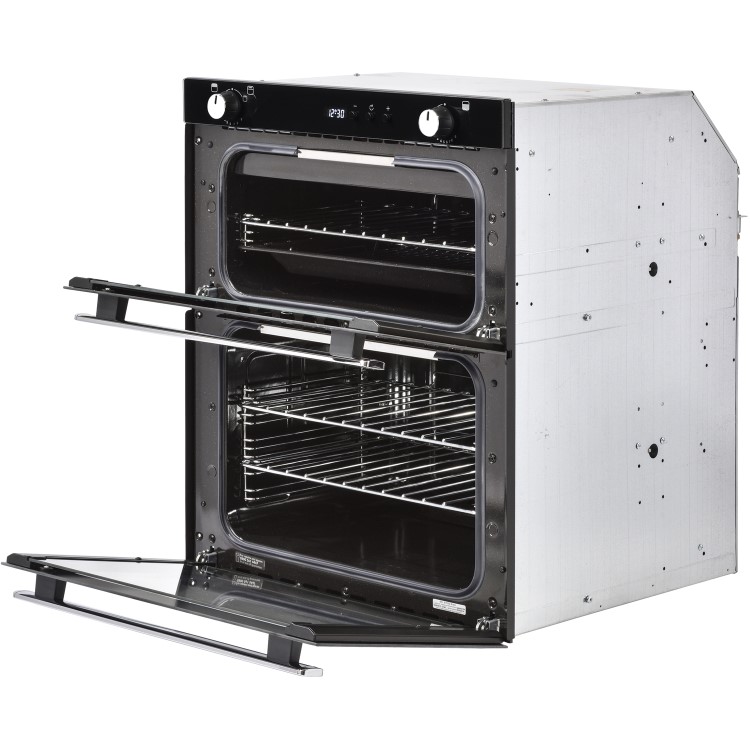 Belling Built Under Gas Double Oven - Black