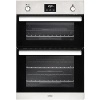 Refurbished Belling BI902G Built-in Gas Double Oven With Cook-to-off Timer Stainless Steel