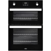 Belling Built In Gas Double Oven - Black
