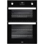 Belling Built In Gas Double Oven - Black