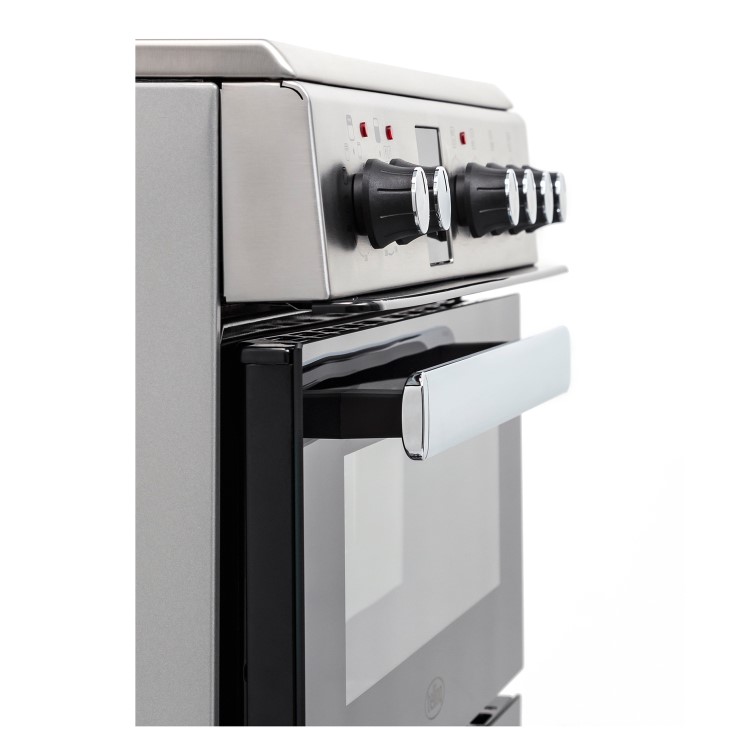 Belling FSE608DPc 60cm Double Oven Electric Cooker With Ceramic Hob - Stainless Steel