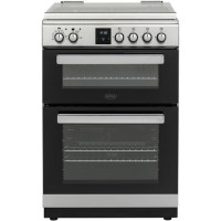 Belling FSDF608Dc 60cm Double Oven Dual Fuel Cooker - Stainless Steel