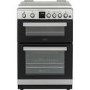 Refurbished Belling FSG608DMc 60cm Double Oven Gas Cooker Silver