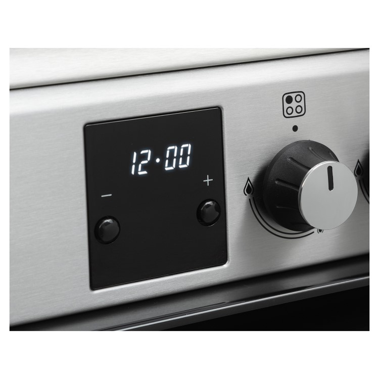Refurbished Belling FSG608DMc 60cm Double Oven Gas Cooker Silver