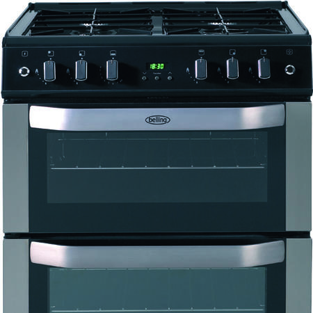 Belling FSG60TC 60cm Twin Cavity Gas Cooker in Stainless steel