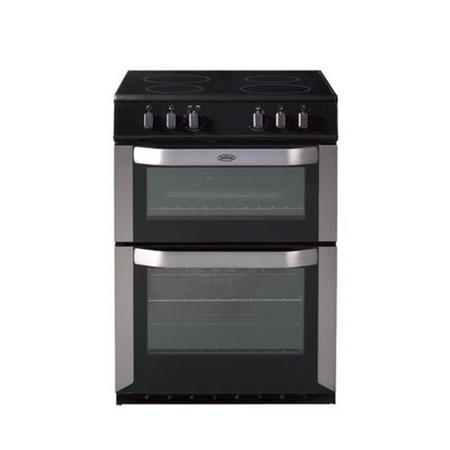 Belling FSE60DO 60cm Freestanding Double Oven Electric Cooker - Stainless Steel