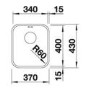 Blanco Supra 340-U Single Bowl Undermount Stainless Steel Kitchen Sink