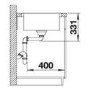 Blanco Lemis 45 S-IF Single Bowl Reversible Inset Stainless Steel Kitchen Sink
