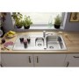 Blanco Tipo 6-S 1.5 Bowl Inset Chrome Stainless Steel Kitchen Sink