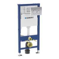 GRADE A1 - Geberit Delta Concealed Cistern with 1120mm Duofix Frame and Delta20 Flush Plate