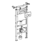 GRADE A1 - Geberit Delta Concealed Cistern with 1120mm Duofix Frame and Delta20 Flush Plate