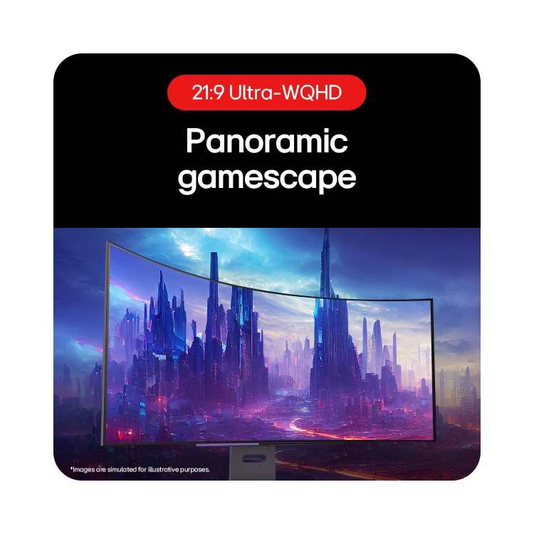 LG UltraGear 45" OLED QHD 240Hz 0.03ms Curved Gaming Monitor
