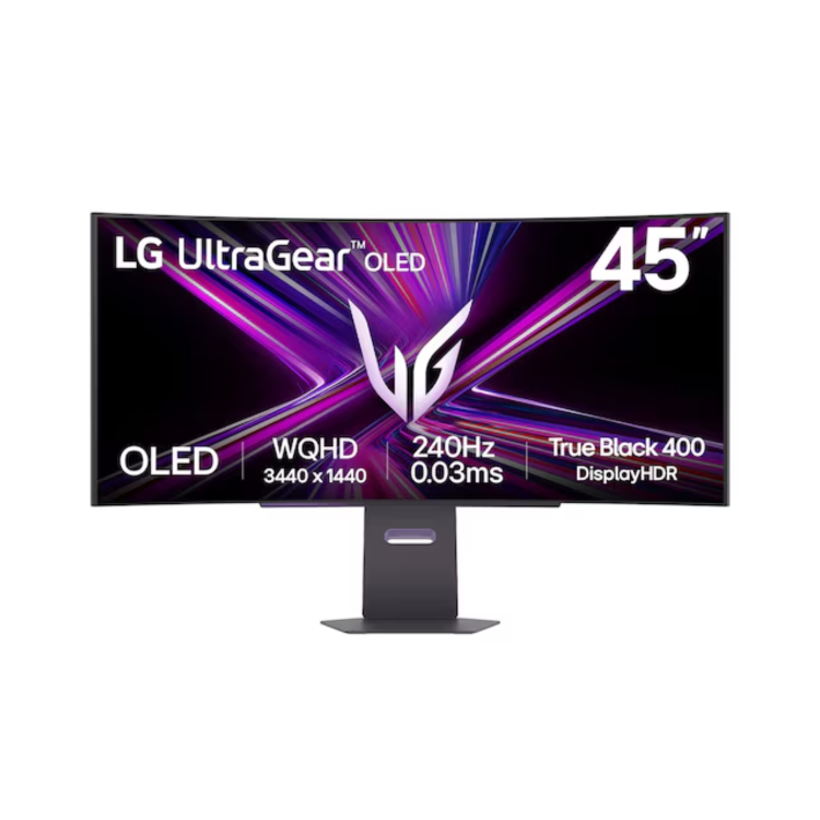 LG UltraGear GX9 45GX900A-B 45" OLED WQHD 240Hz 0.03ms USB-C UltraWide Curved Gaming Monitor