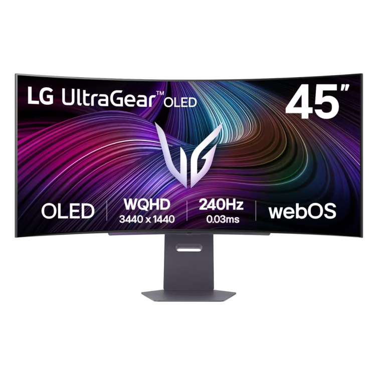LG UltraGear 45GX90SA 45" OLED WQHD 240Hz 0.03ms Ultrawide Curved Gaming Monitor