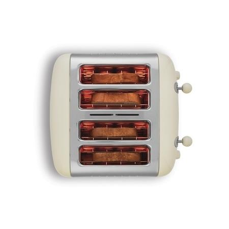 Dualit 46202 4 Slot High Gloss Lite Toaster Cream