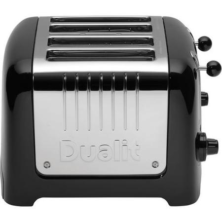 Dualit 46205 4 Slot High Gloss Lite Toaster - Black