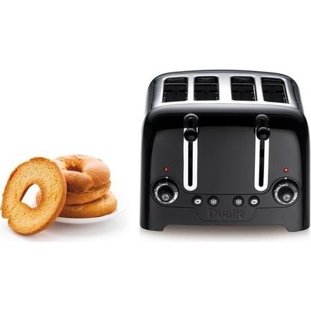 Dualit 46205 4 Slot High Gloss Lite Toaster - Black