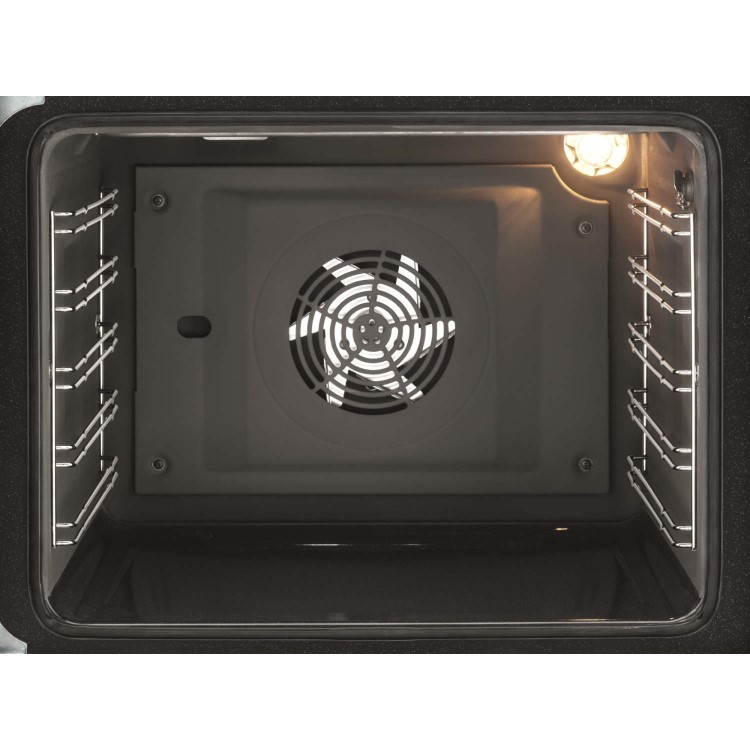 AEG 47102V-MN 60cm Electric Double Oven Cooker With Ceramic Hob Stainless Steel