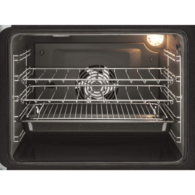 AEG 47102V-MN 60cm Electric Double Oven Cooker With Ceramic Hob Stainless Steel