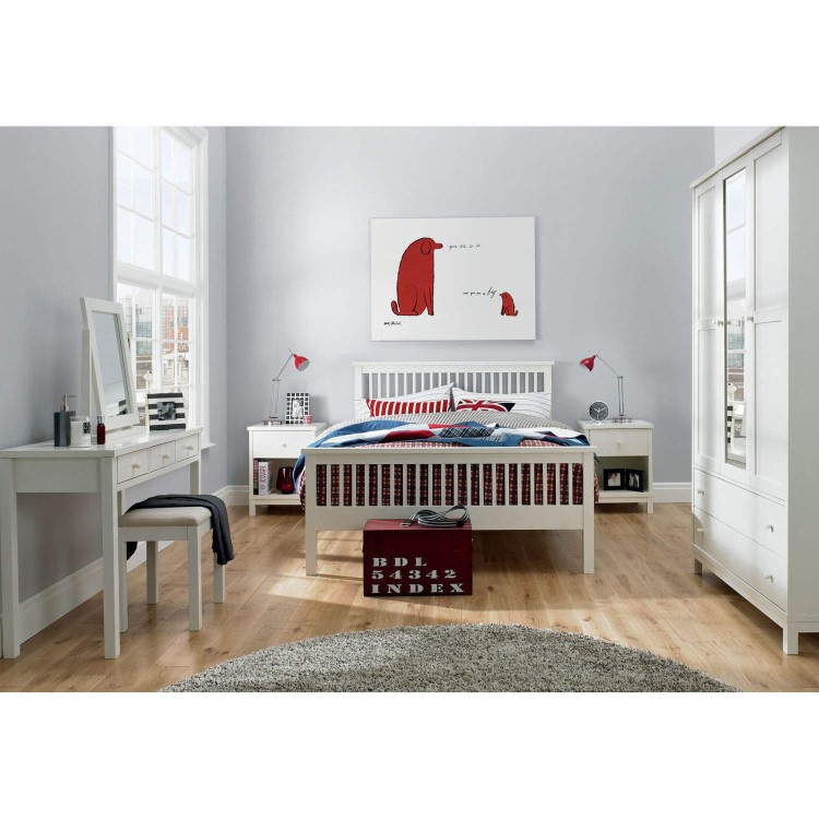 Bentley Designs Atlanta Double Wardrobe In White 