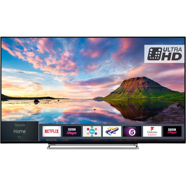 Refurbished Toshiba 49" 4K Ultra HD with HDR10 LED Freeview Play Smart TV