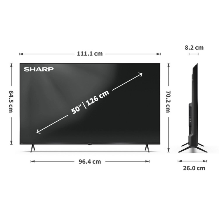 Sharp 50 Inch Smark 4K Ultra HD LED TV
