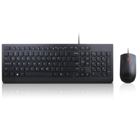 Lenovo Essential Wired Keyboard and Mouse Combo Black