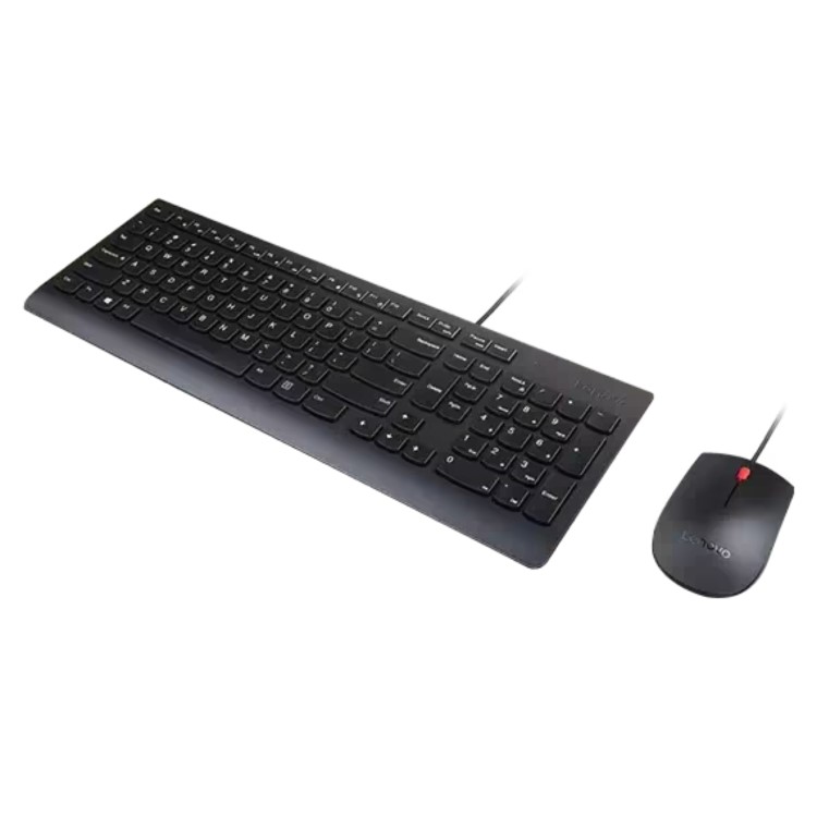 Lenovo Essential Wired Keyboard and Mouse Combo Black