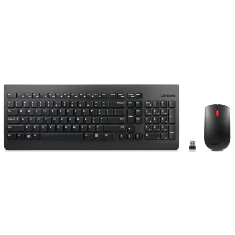 Box Opened Lenovo Essential Wireless Keyboard and Mouse Combo