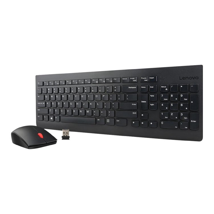 Box Opened Lenovo Essential Wireless Keyboard and Mouse Combo