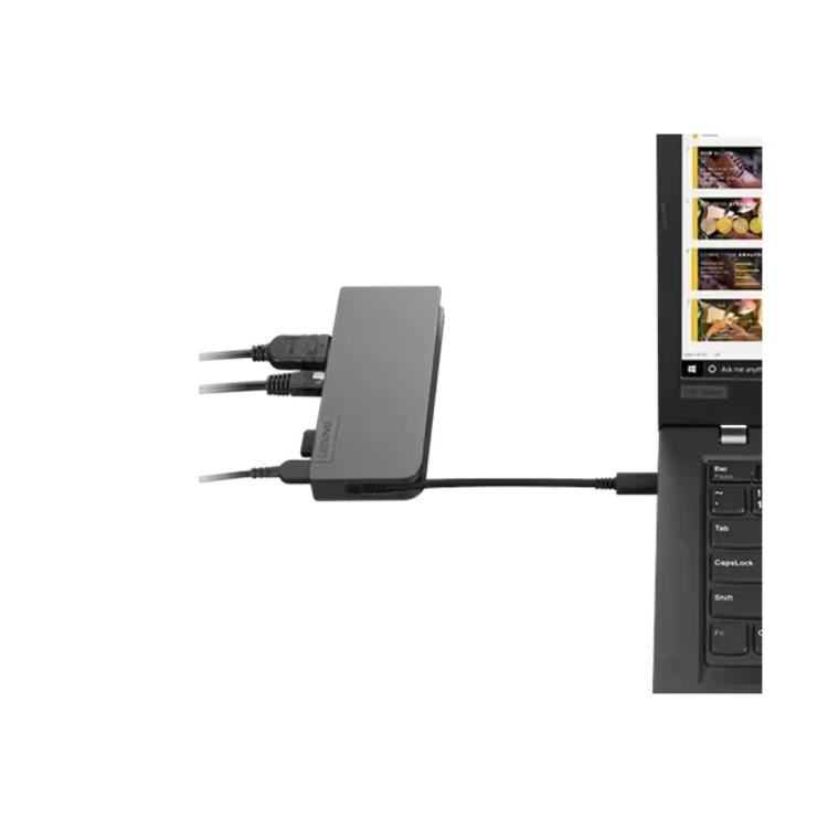 Box Opened Lenovo Powered USB-C Travel Hub