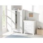 Nursery Wardrobe with Drawer and Shelf in White - Montreal - East Coast