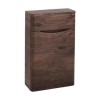 GRADE A1 - Walnut Back to Wall WC Toilet Unit - Without Toilet - W500 x D200mm