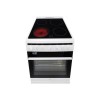 Amica 508CE2MSW 50cm Single Fan Oven Electric Cooker with Ceramic Hob - White