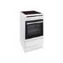 Amica 508CE2MSW 50cm Single Fan Oven Electric Cooker with Ceramic Hob - White