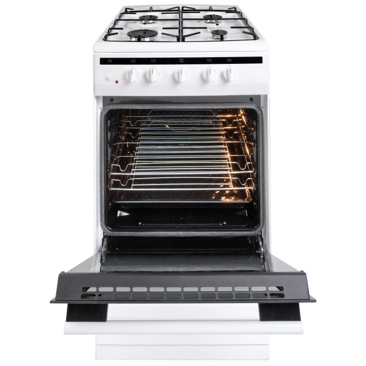 Amica 508GG5W 50cm Single Oven Gas Cooker - White