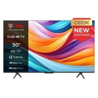 Refurbished TCL C655K 50" 4K Ultra HD with HDR10+ Freeview HD QLED Smart TV without Stand