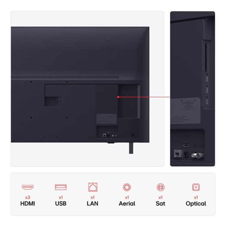 Refurbished LG 50UA74006LB 50 4K Ultra HD Smart TV – AI Processor HDR10 Pro & webOS