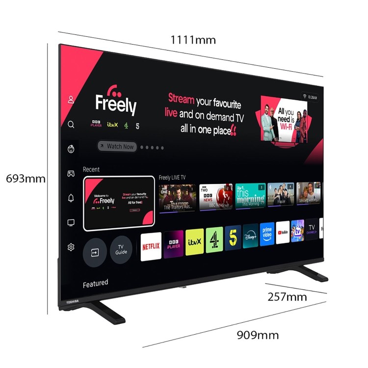Toshiba 50UV1563DB 50 Smart 4K HDR LED TV – Dolby Vision & Freely Streaming