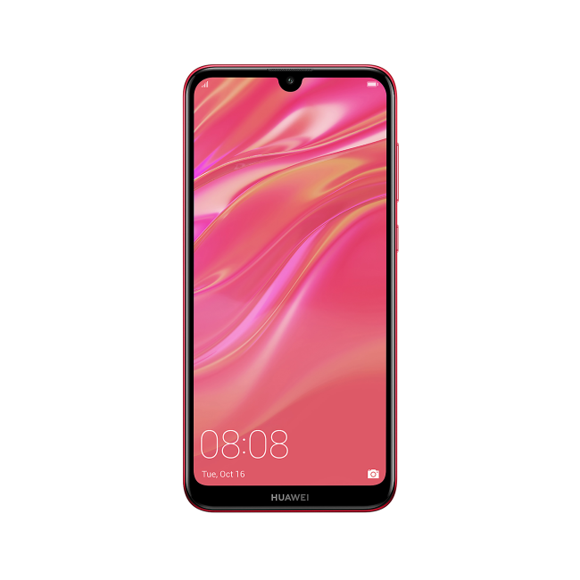GRADE A1 - Huawei Y7 2019 Coral Red 6.26" 32GB 4G Unlocked & SIM Free