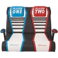 X Rocker Dual Rivals 2.1 Double Wide Gaming Chair - Black / White