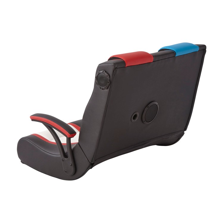 X Rocker Dual Rivals 2.1 Double Wide Gaming Chair - Black / White