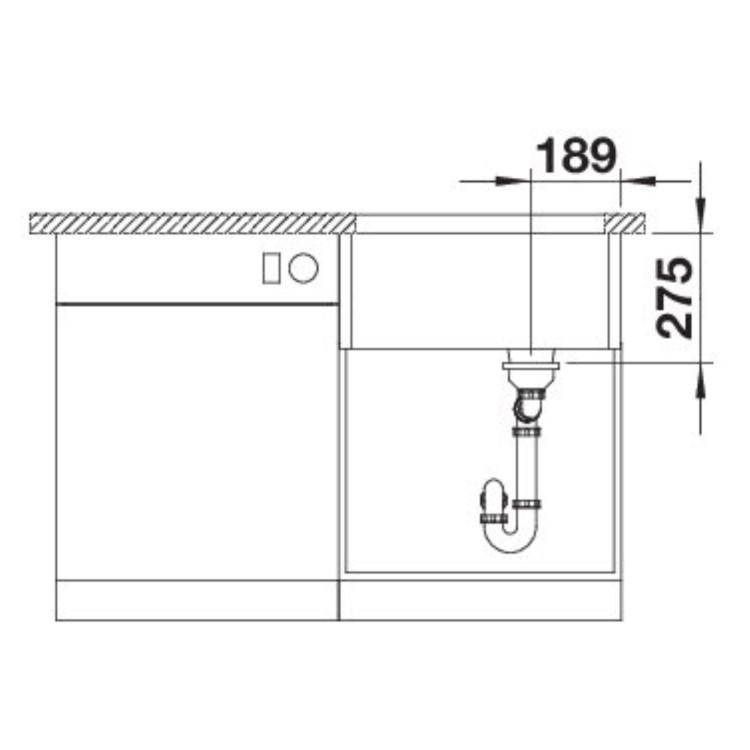 Blanco Single Bowl Undermount Ceramic Belfast Kitchen Sink - White